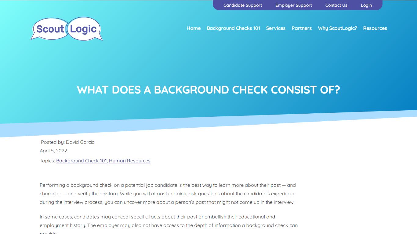 What Does a Background Check Consist Of? - Scout Logic Screening