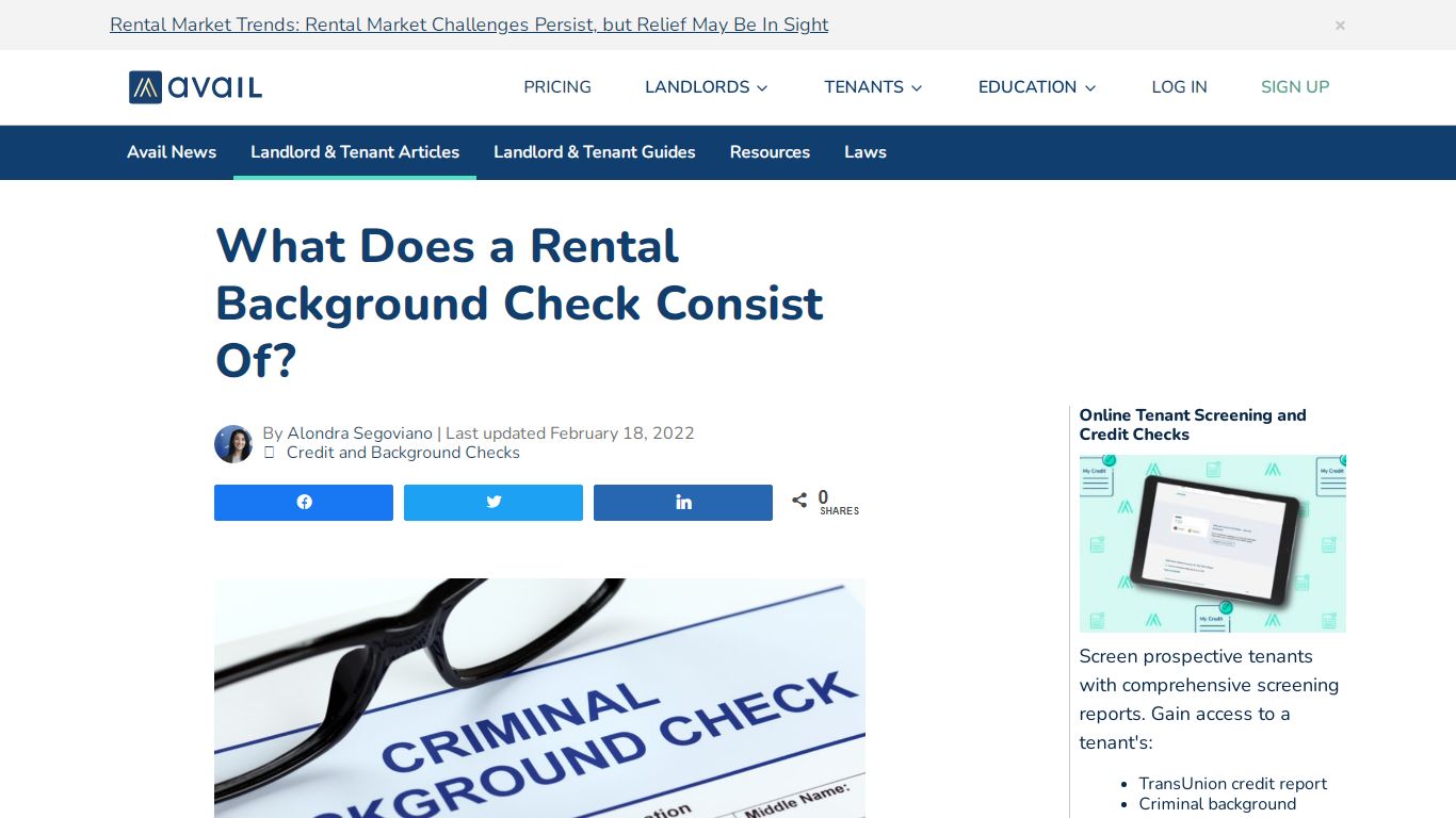 What Does A Rental Background Check Consist Of? | Avail